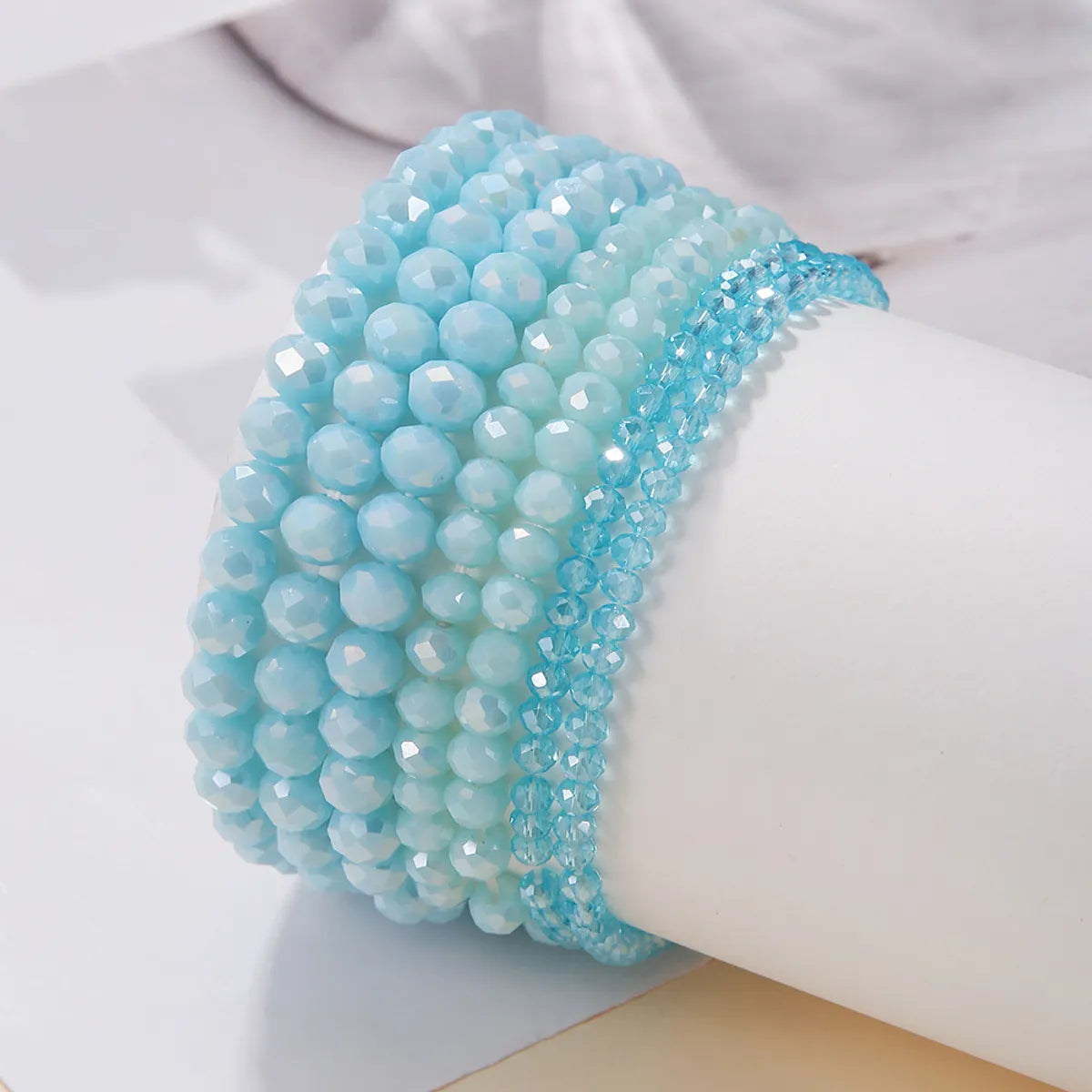 Simple Style Solid Color Artificial Crystal Wholesale Bracelets