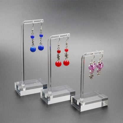 Simple Style Solid Color Arylic Jewelry Rack