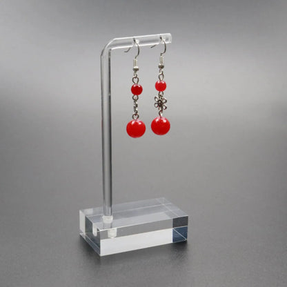 Simple Style Solid Color Arylic Jewelry Rack