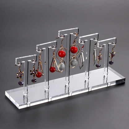 Simple Style Solid Color Arylic Jewelry Rack