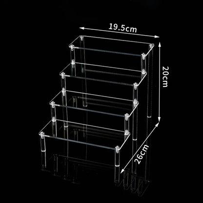 Simple Style Solid Color Arylic Jewelry Rack