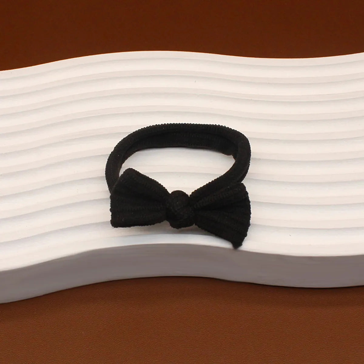 Simple Style Solid Color Bow Knot Cloth Bowknot Hair Tie