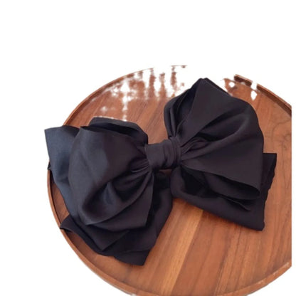 Simple Style Solid Color Bow Knot Cloth Hair Clip