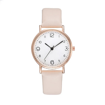 Simple Style Solid Color Buckle Quartz Women'S Watches