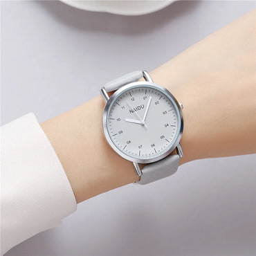 Simple Style Solid Color Buckle Quartz Women'S Watches