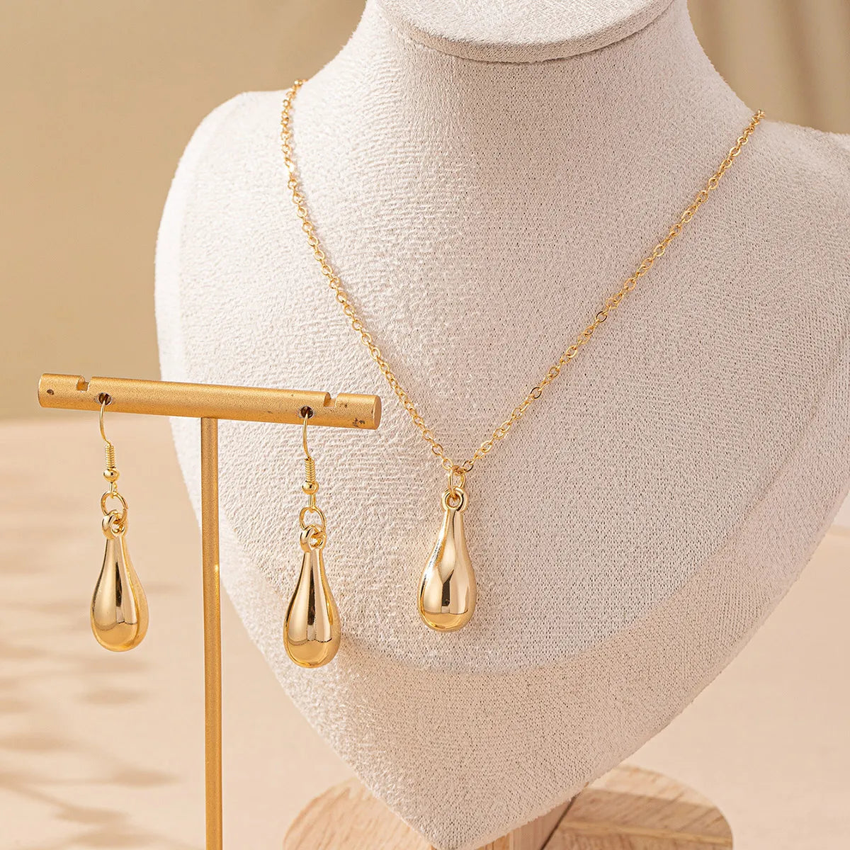 Simple Style Solid Color CCB Iron Women'S Jewelry Set