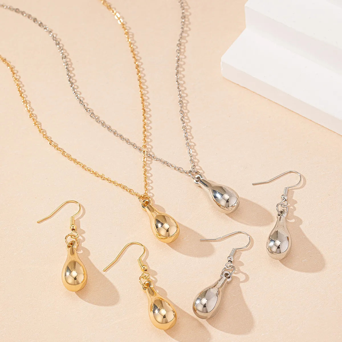 Simple Style Solid Color CCB Iron Women'S Jewelry Set