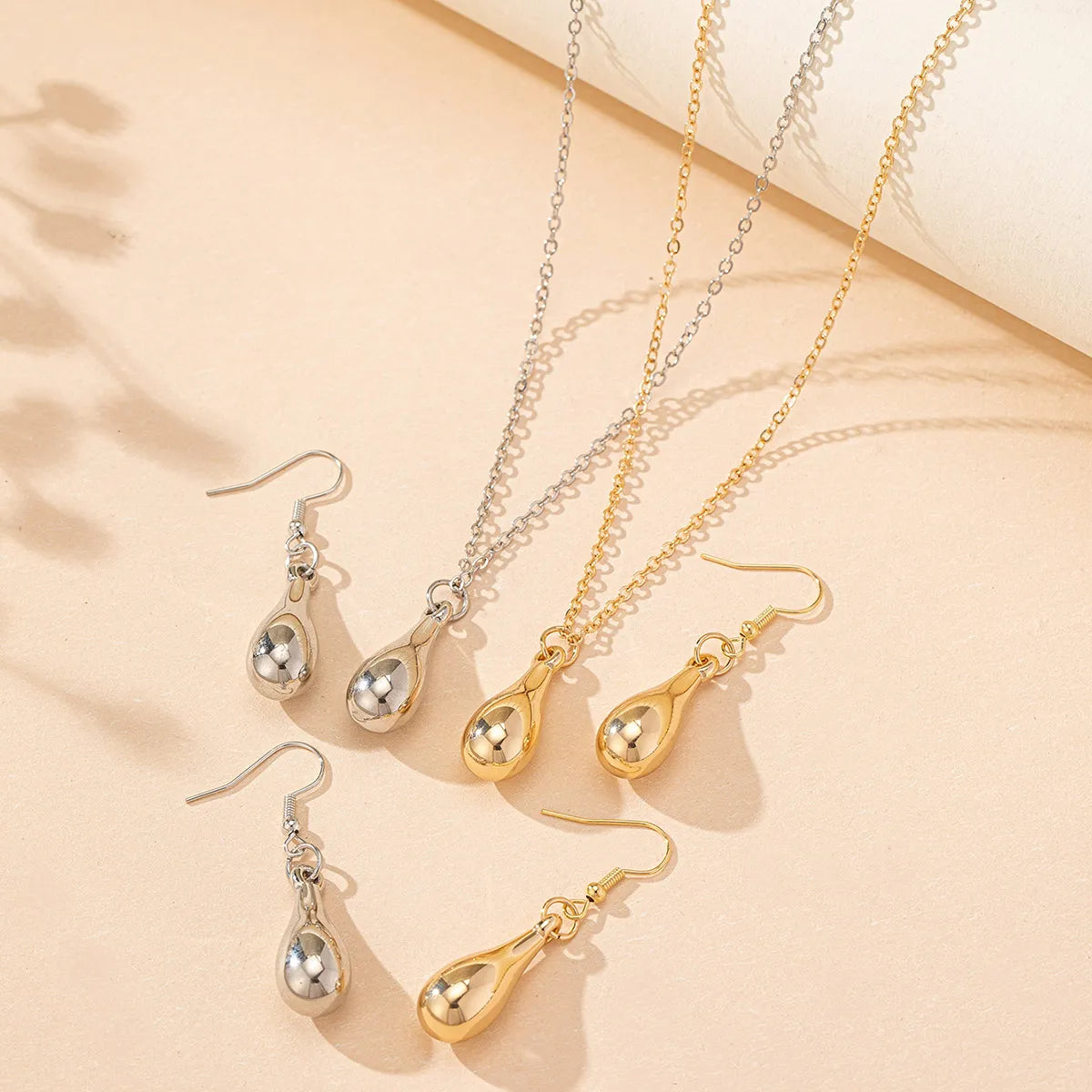 Simple Style Solid Color CCB Iron Women'S Jewelry Set