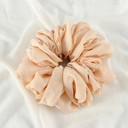 Simple Style Solid Color Chiffon Hair Tie