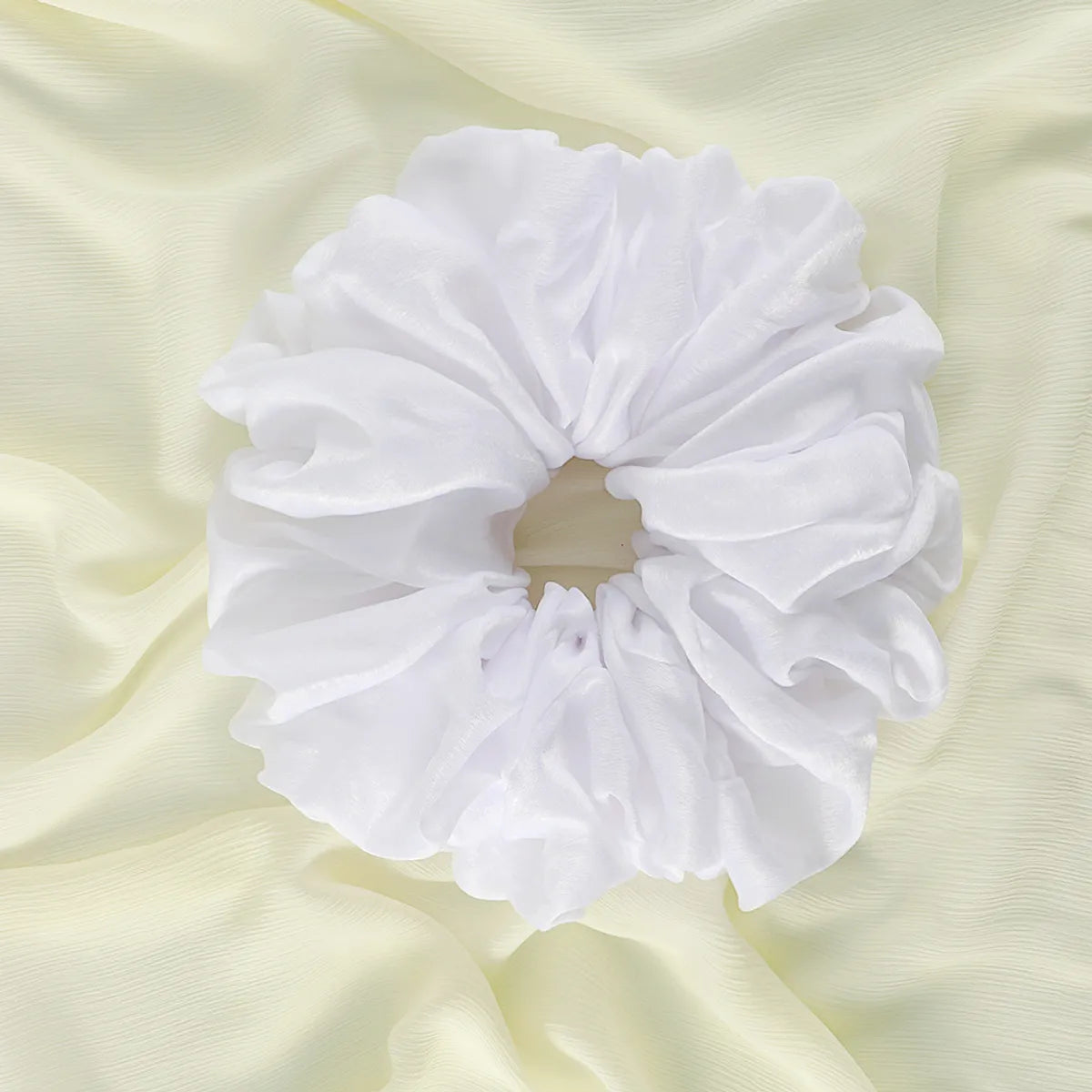 Simple Style Solid Color Chiffon Hair Tie