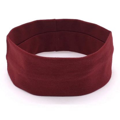 Women'S Simple Style Solid Color Cloth Braid Hair Band