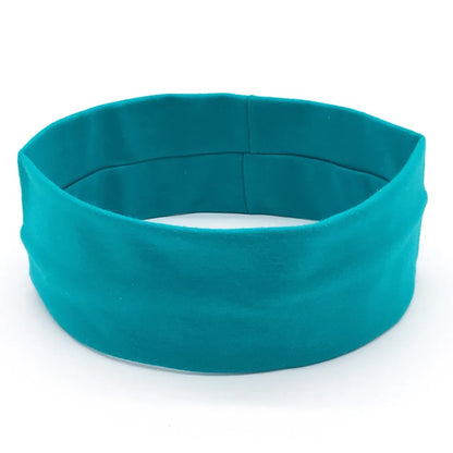 Women'S Simple Style Solid Color Cloth Braid Hair Band