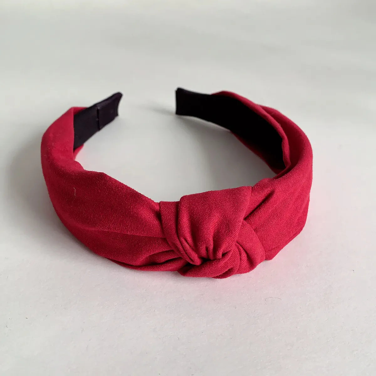 Women'S Simple Style Solid Color Cloth Braid Hair Band