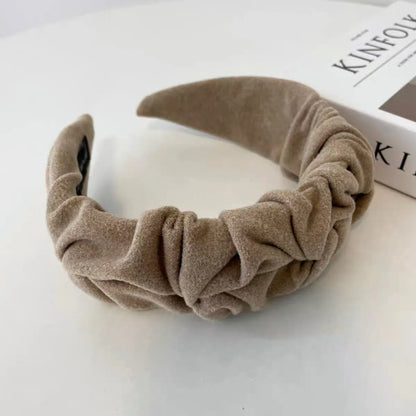 Simple Style Solid Color Cloth Hair Band 1 Piece