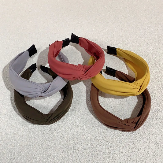 Simple Style Solid Color Cloth Hair Band 1 Piece