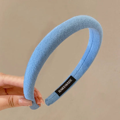 Simple Style Solid Color Cloth Hair Band