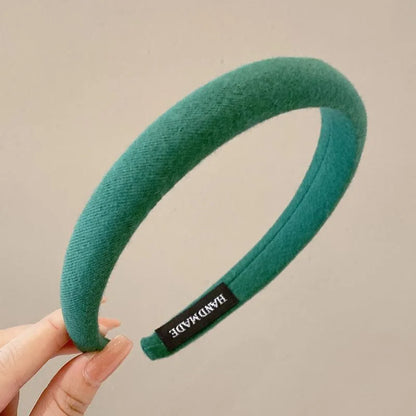 Simple Style Solid Color Cloth Hair Band