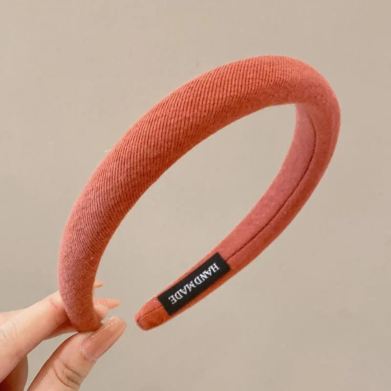 Simple Style Solid Color Cloth Hair Band