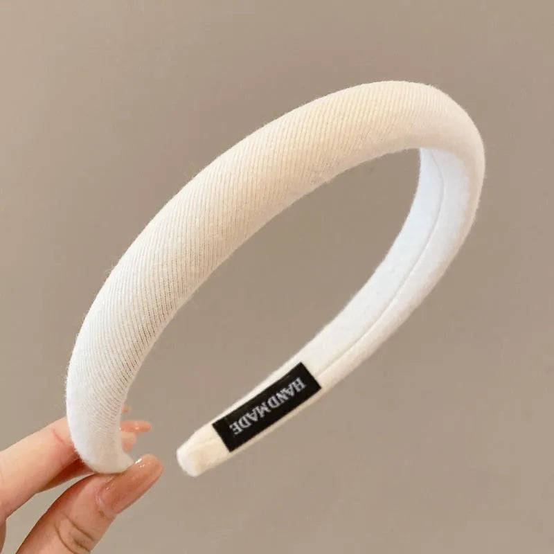 Simple Style Solid Color Cloth Hair Band