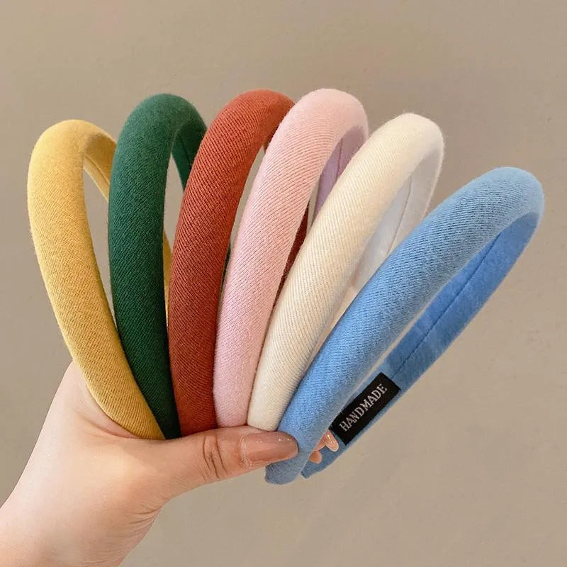 Simple Style Solid Color Cloth Hair Band