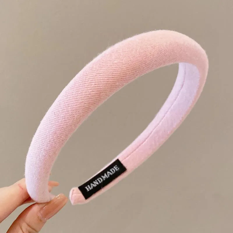 Simple Style Solid Color Cloth Hair Band