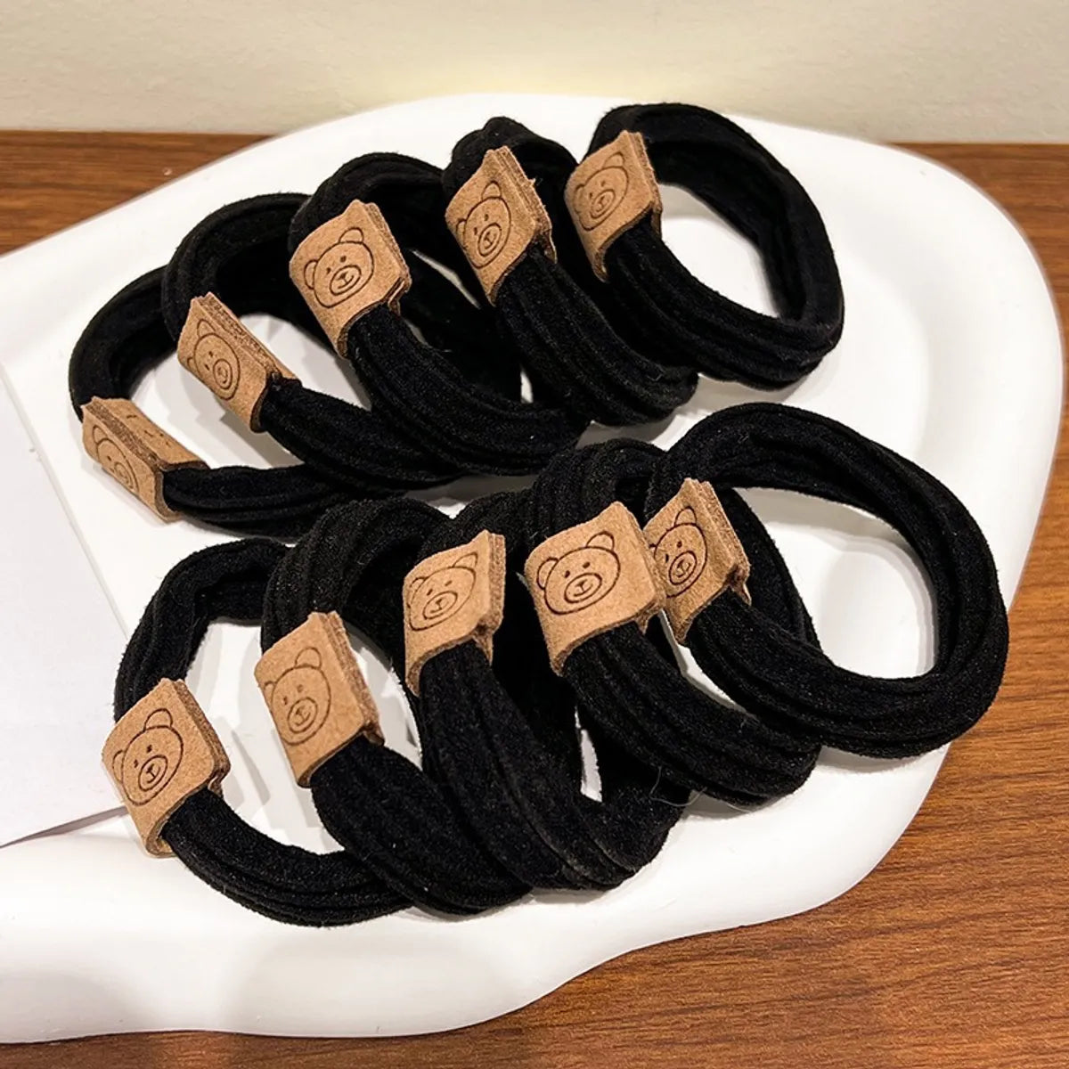 Simple Style Solid Color Cloth Hair Tie 1 Set