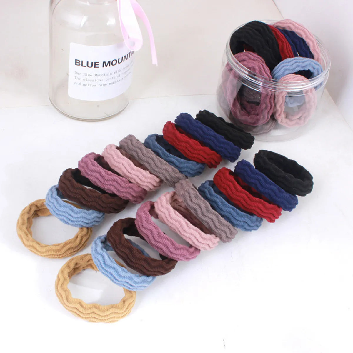 Simple Style Solid Color Cloth Hair Tie 1 Set