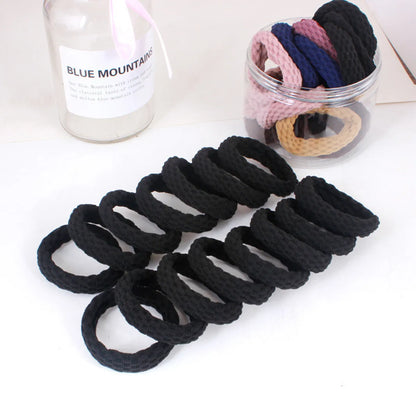 Simple Style Solid Color Cloth Hair Tie 1 Set