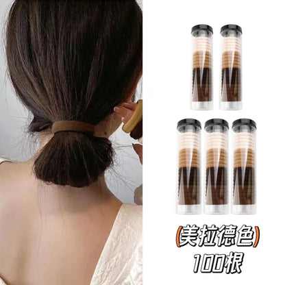 Simple Style Solid Color Cloth Hair Tie 1 Set