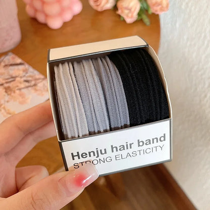 Simple Style Solid Color Cloth Hair Tie 1 Set