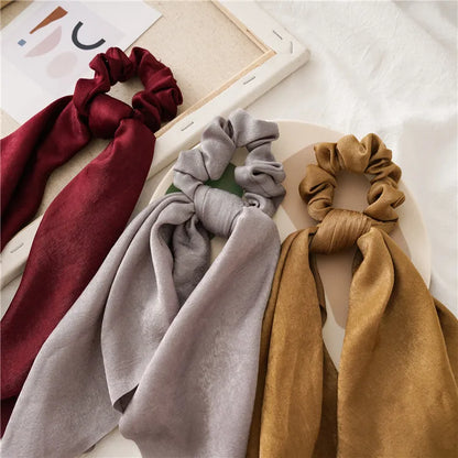 Simple Style Solid Color Cloth Hair Tie