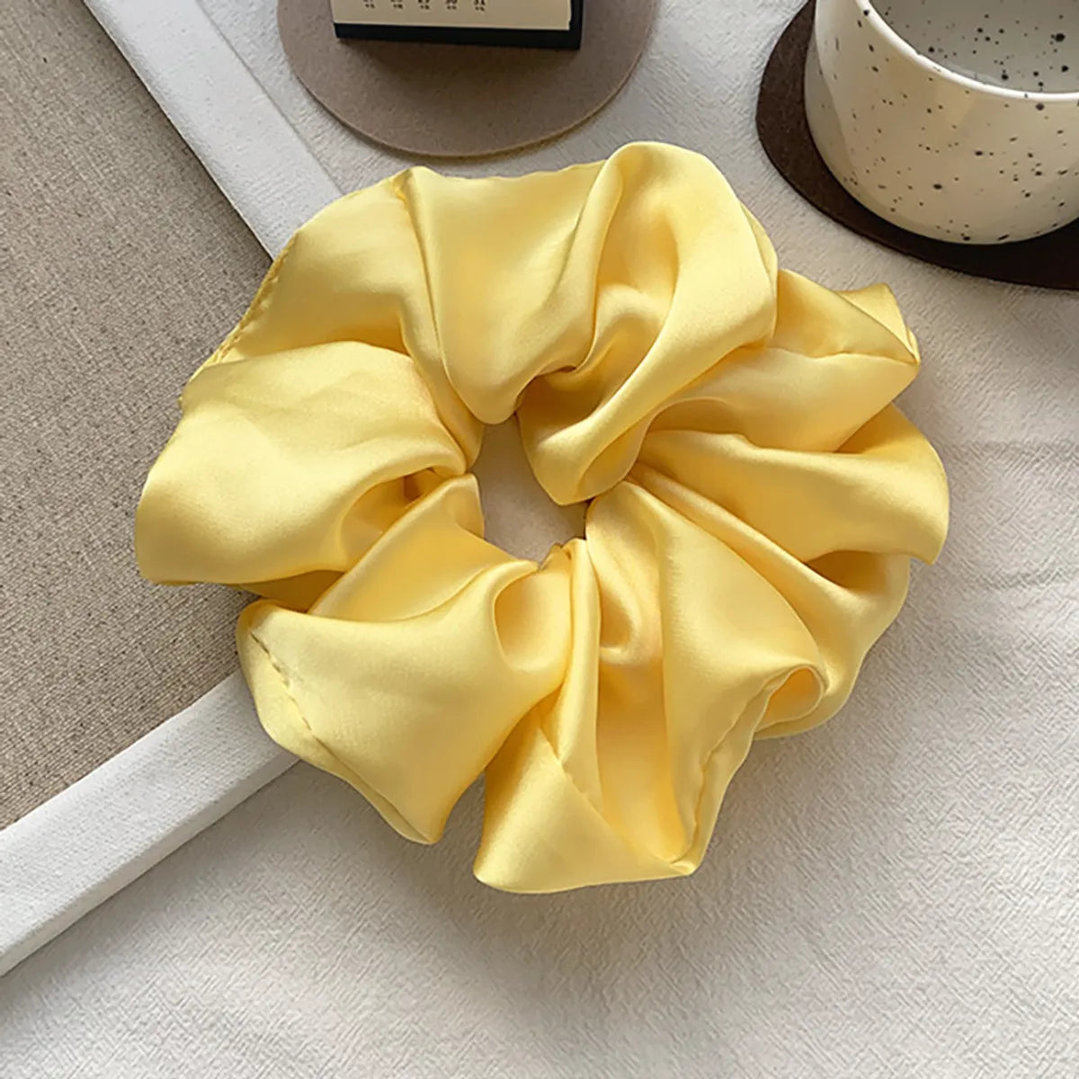 Women'S Simple Style Solid Color Cloth Hair Tie