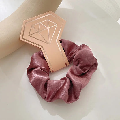 Simple Style Solid Color Cloth Hair Tie