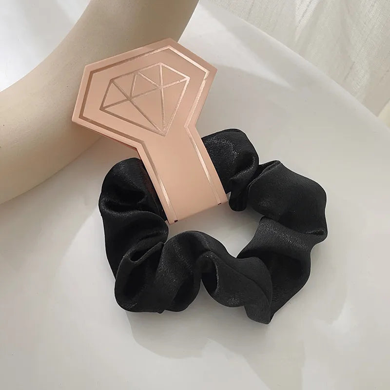 Simple Style Solid Color Cloth Hair Tie