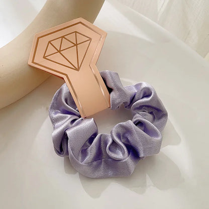 Simple Style Solid Color Cloth Hair Tie