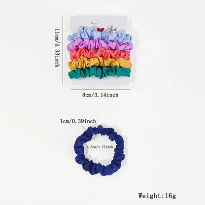 Simple Style Solid Color Cloth Hair Tie