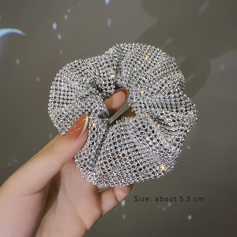 Simple Style Solid Color Cloth Handmade Hair Tie