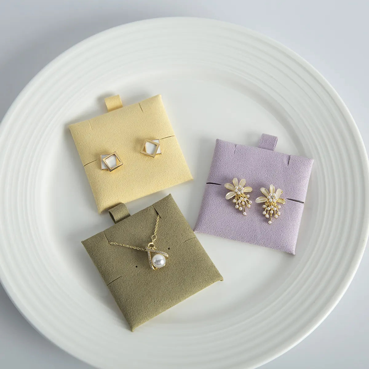 Simple Style Solid Color Cloth Jewelry Packaging Bags