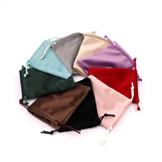 Simple Style Solid Color Cloth Jewelry Packaging Bags