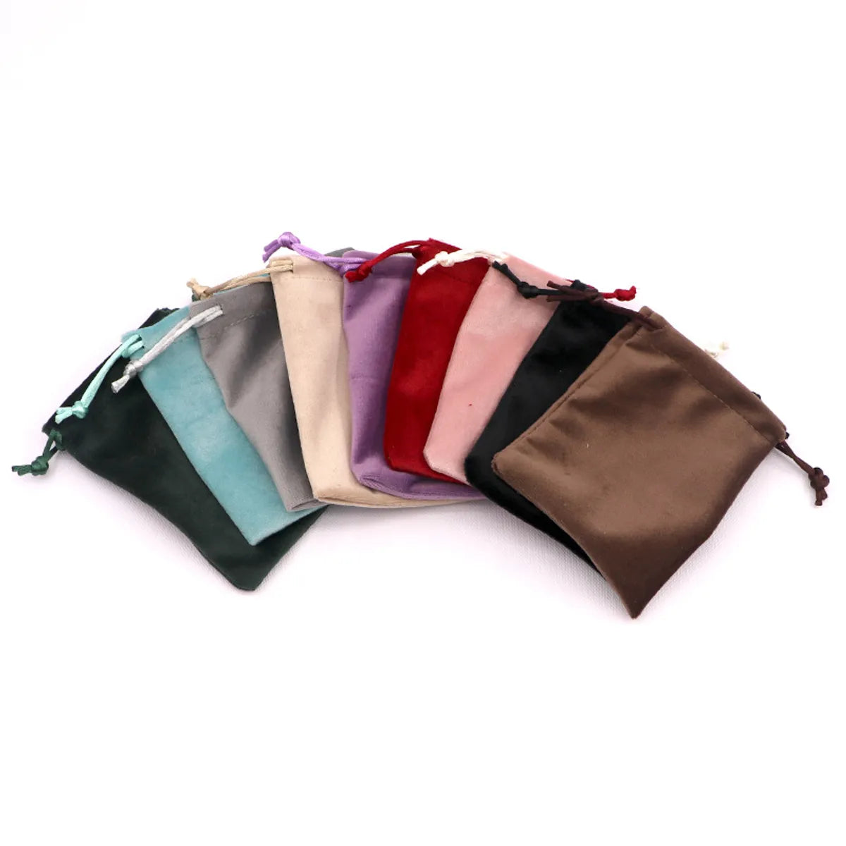 Simple Style Solid Color Cloth Jewelry Packaging Bags