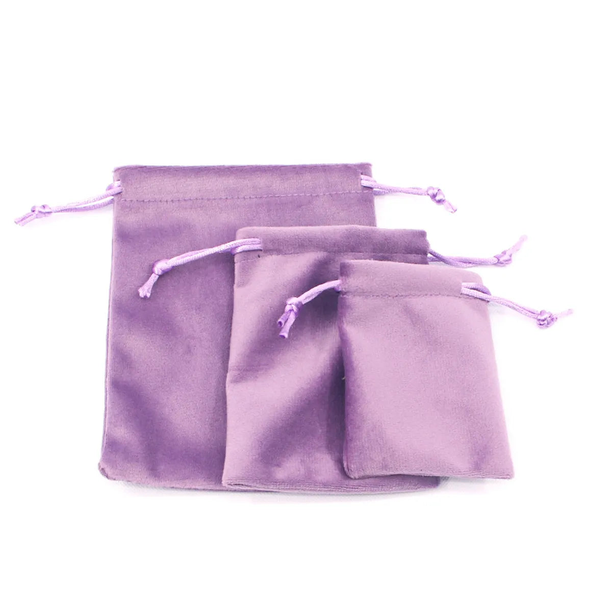 Simple Style Solid Color Cloth Jewelry Packaging Bags