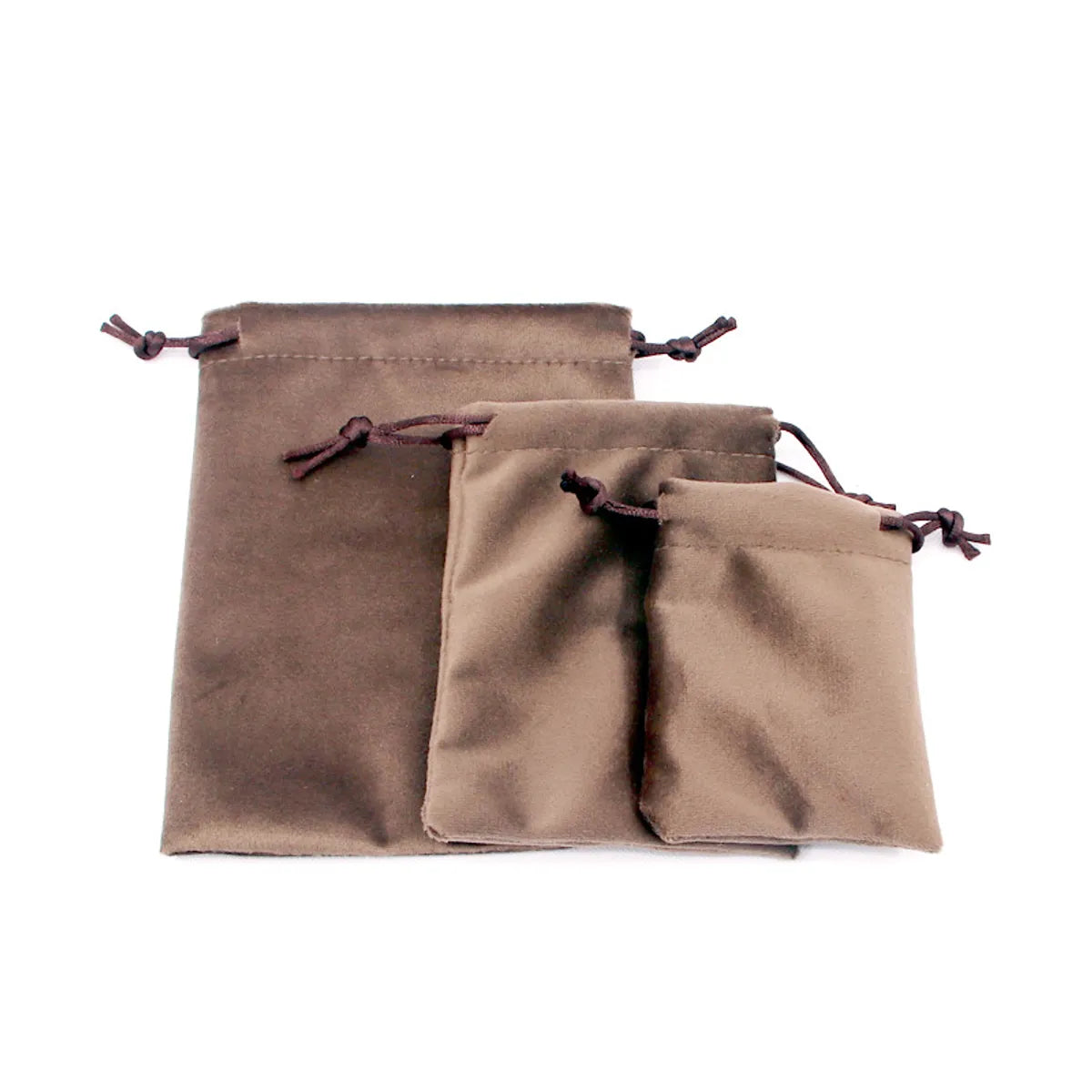 Simple Style Solid Color Cloth Jewelry Packaging Bags