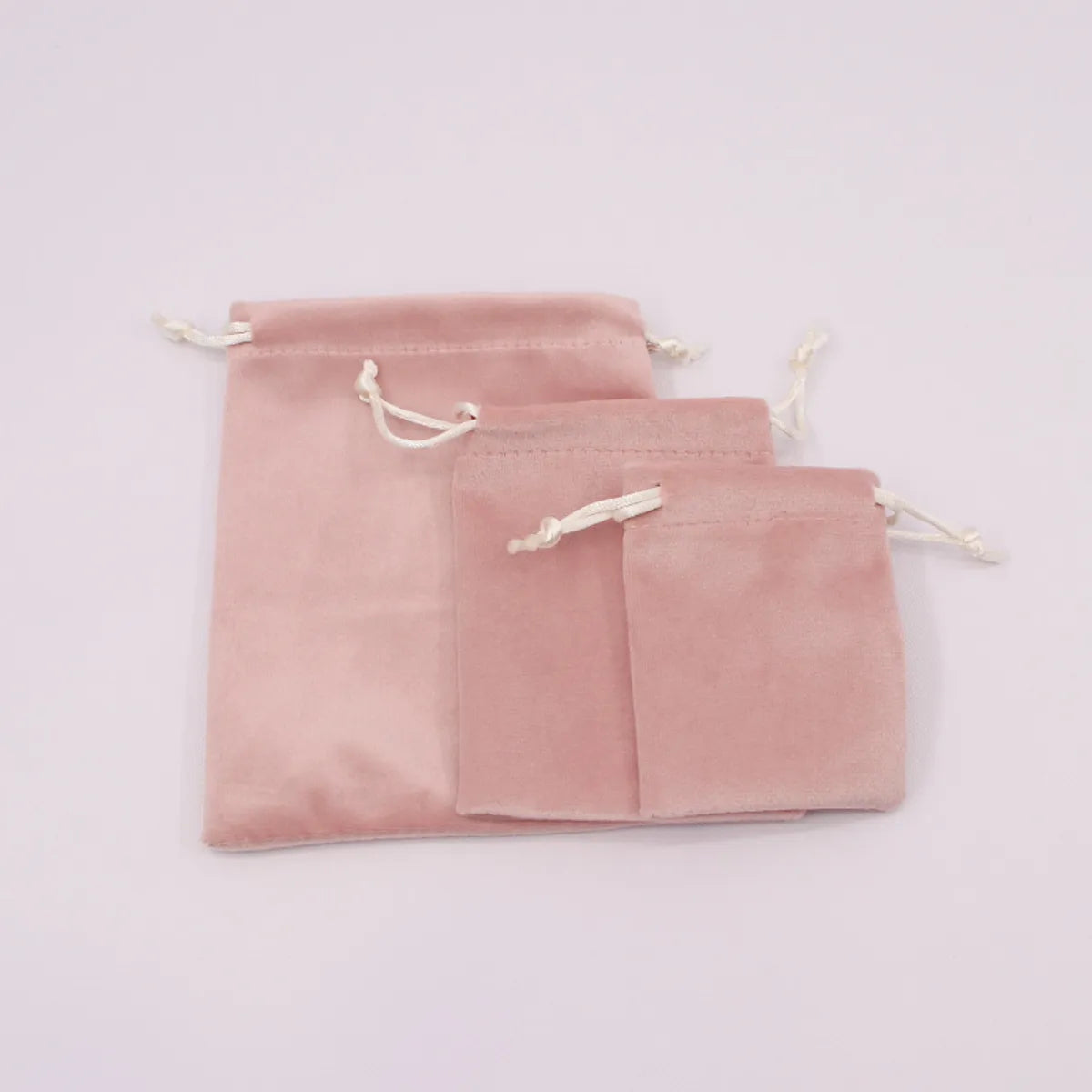 Simple Style Solid Color Cloth Jewelry Packaging Bags