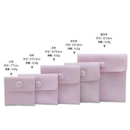 Simple Style Solid Color Cloth Jewelry Packaging Bags