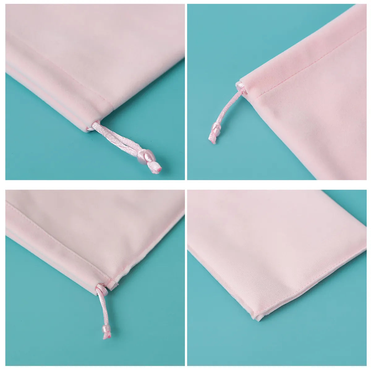 Simple Style Solid Color Cloth Drawstring Jewelry Packaging Bags