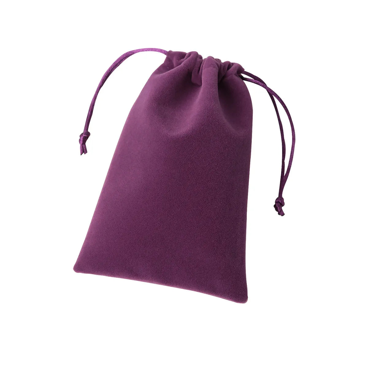 Simple Style Solid Color Cloth Drawstring Jewelry Packaging Bags