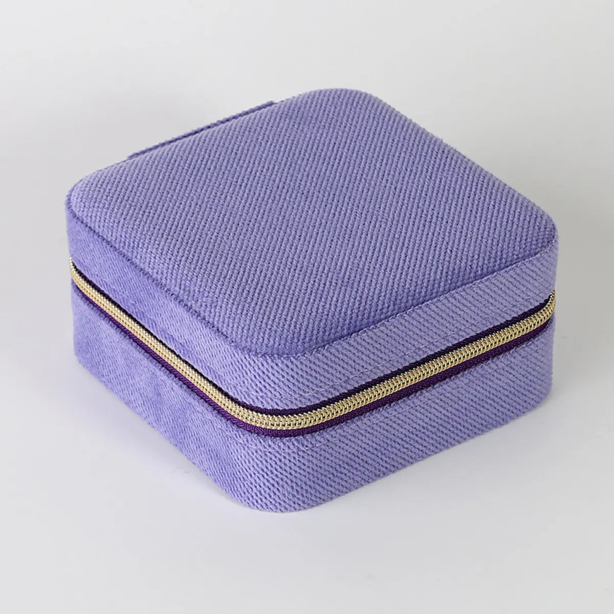 Simple Style Solid Color Composite Material Jewelry Boxes