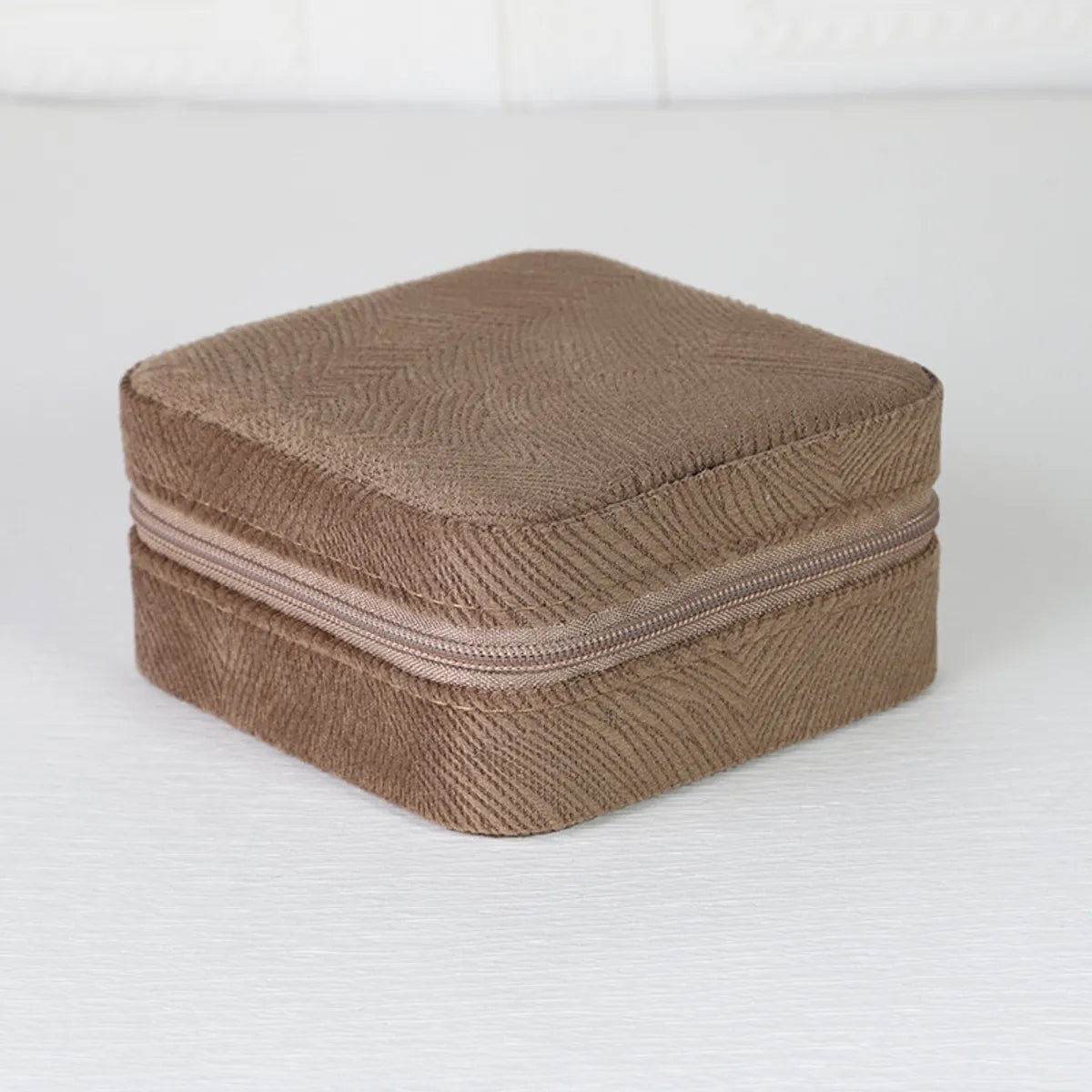 Simple Style Solid Color Composite Material Jewelry Boxes