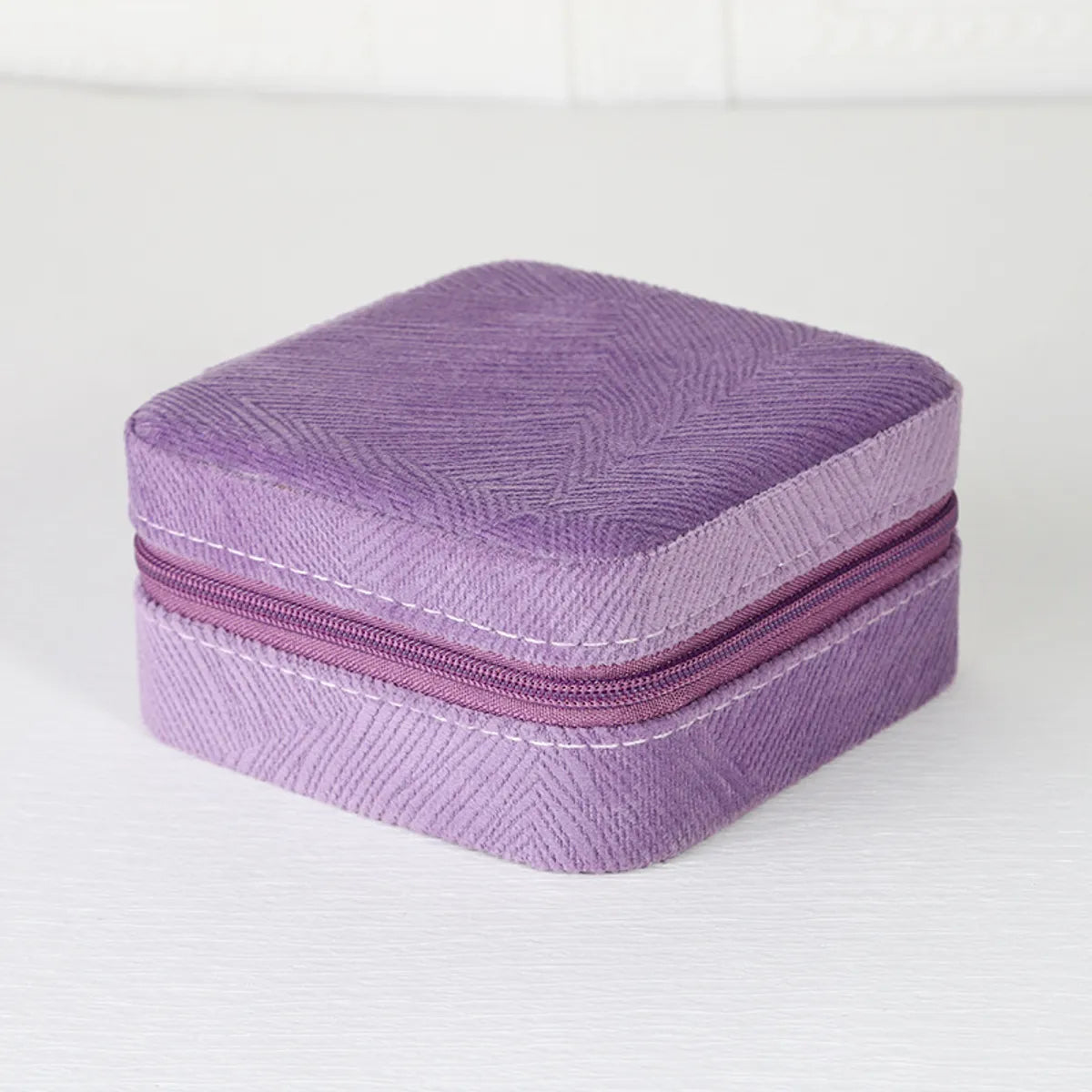 Simple Style Solid Color Composite Material Jewelry Boxes