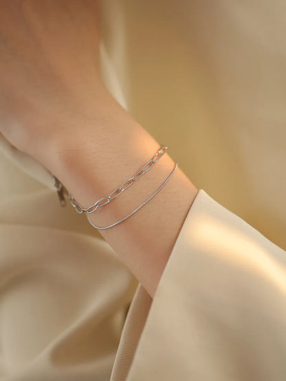 Simple Style Solid Color Copper Inlay Zircon Bracelets